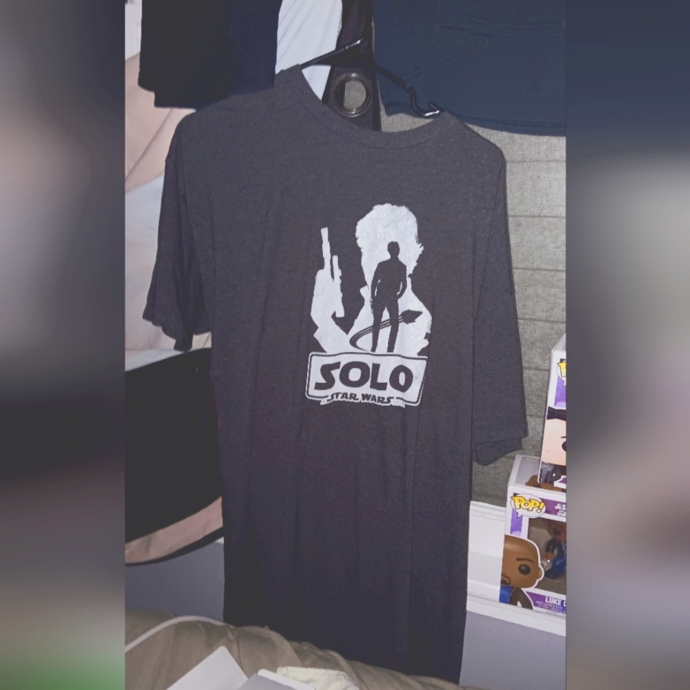 Solo a Star wars story T shirt men's XXL used gray